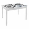 Table Enfant Bois Blanc Circuit Voitures Atmosphera -Ledepot Soldes Magasin table enfant bois blanc decoree circuit voitures atmosphera
