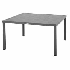 Table Carrée Fixe Piazza 8 P. Graphite Hespéride 7 Table Carrée Fixe Piazza 8 P. Graphite Hespéride -Ledepot Soldes Magasin table fixe carree piazza coloris noir graphite hesperide 1