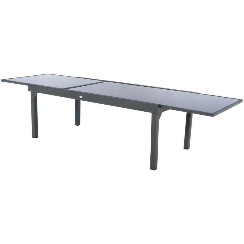 Table Rectangulaire Ext. Verre Piazza 12 P. Graphite Hespéride 4 Table Rectangulaire Ext. Verre Piazza 12 P. Graphite Hespéride – Image 2