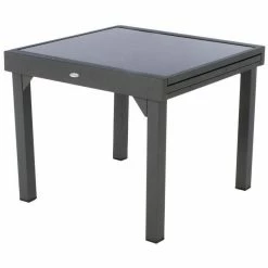 Table Piazza Extensible 8 Personnes Anthracite/graphite -Ledepot Soldes Magasin table piazza extensible 8 personnes anthracite graphite 2