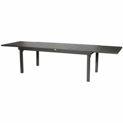 Table Rectangulaire Extensible Piazza 12 P. Graphite Hespéride -Ledepot Soldes Magasin table rectangulaire extensible piazza 12 personnes graphite hesperide 4