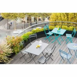 Table Rectangulaire Pliante Greensboro 4p Graphite Hespéride -Ledepot Soldes Magasin table rectangulaire greensboro 110x70cm graphite hesperide 3