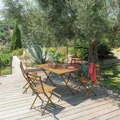 Table Rectangulaire Pliante Greensboro 4p Ocre Hespéride -Ledepot Soldes Magasin table rectangulaire pliante greensboro 4p ocre hesperide 1