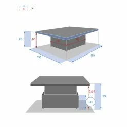 Table Relevable Moorea Terre Ombre Hespéride 13 Table Relevable Moorea Terre Ombre Hespéride -Ledepot Soldes Magasin table relevable moorea terre d ombre hesperide 5