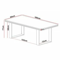 Table Salle Manger 180 Cm Marseille -Ledepot Soldes Magasin table salle manger 180 cm marseille 1 2