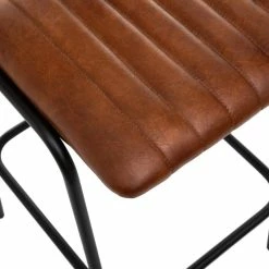 Tabouret De Bar En Cuir Marron Dario Atmosphera 9 Tabouret De Bar En Cuir Marron Dario Atmosphera -Ledepot Soldes Magasin tabouret bar cuir marron dario atmosphera 2