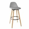 Tabouret Bar Maxon Simili Gris Atmosphera -Ledepot Soldes Magasin tabouret bar maxon simili gris atmosphera
