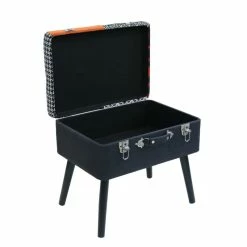 Tabouret Coffre Valise Patchwork Sur Pieds -Ledepot Soldes Magasin tabouret coffre valise patchwork sur pieds 2