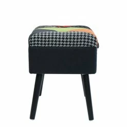 Tabouret Coffre Valise Patchwork Sur Pieds -Ledepot Soldes Magasin tabouret coffre valise patchwork sur pieds 5