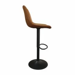 Tabouret De Bar Barcelona PU Cognac -Ledepot Soldes Magasin tabouret de bar barcelona pu cognac 4