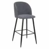 Tabouret De Bar Gris Céleste Pieds Noirs Atmosphera -Ledepot Soldes Magasin tabouret de bar gris celeste pieds noirs atmosphera