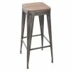 Tabouret De Bar Gris Joris GM Atmosphera -Ledepot Soldes Magasin tabouret de bar gris joris gm atmosphera