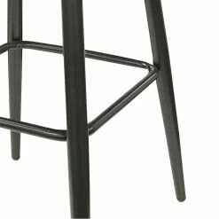 Tabouret De Bar Gris Pieds Métal Noir -Ledepot Soldes Magasin tabouret de bar gris pieds metal noir 1 1