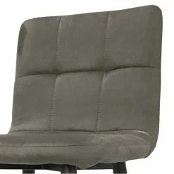 Tabouret De Bar Gris Pieds Métal Noir -Ledepot Soldes Magasin tabouret de bar gris pieds metal noir 1 2