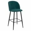 Tabouret De Bar Jade Céleste Pieds Noirs Atmosphera -Ledepot Soldes Magasin tabouret de bar jade celeste pieds noirs atmosphera