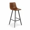 Tabouret De Bar Ozan PU Cognac -Ledepot Soldes Magasin tabouret de bar ozan pu cognac
