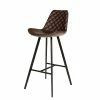 Tabouret De Bar Palmas PU Brun Foncé -Ledepot Soldes Magasin tabouret de bar palmas pu brun fonce