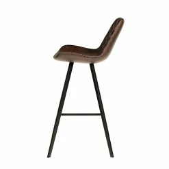 Tabouret De Bar Palmas PU Brun Foncé -Ledepot Soldes Magasin tabouret de bar palmas pu brun fonce 1 5