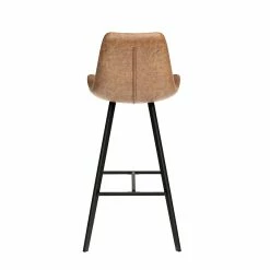 Tabouret De Bar Palmas PU Cognac -Ledepot Soldes Magasin tabouret de bar palmas pu cognac 2