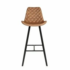 Tabouret De Bar Palmas PU Cognac -Ledepot Soldes Magasin tabouret de bar palmas pu cognac 5