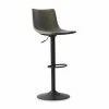 Tabouret De Bar Réglable Trevi PU Gris -Ledepot Soldes Magasin tabouret de bar reglable trevi pu gris