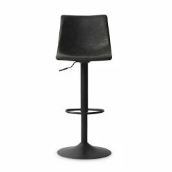 Tabouret De Bar Réglable Trevi PU Noir -Ledepot Soldes Magasin tabouret de bar reglable trevi pu noir 3