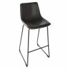 Tabouret De Bar Simili Noir Lois Atmosphera -Ledepot Soldes Magasin tabouret de bar simili noir lois atmosphera