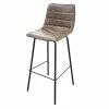 Tabouret De Bar Simili Taupe Brooklyn -Ledepot Soldes Magasin tabouret de bar simili taupe brooklyn