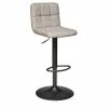 Tabouret De Bar Vintage Delek Ajustable Beige Atmosphera -Ledepot Soldes Magasin tabouret de bar vintage delek ajustable beige lin atmosphera
