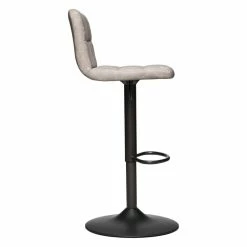 Tabouret De Bar Vintage Delek Ajustable Beige Atmosphera -Ledepot Soldes Magasin tabouret de bar vintage delek ajustable beige lin atmosphera 3