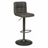 Tabouret De Bar Vintage Delek Ajustable Gris Atmosphera -Ledepot Soldes Magasin tabouret de bar vintage delek ajustable gris atmosphera