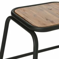 Tabouret Edena Bois Métal Atmosphera -Ledepot Soldes Magasin tabouret edena bois metal atmosphera 1
