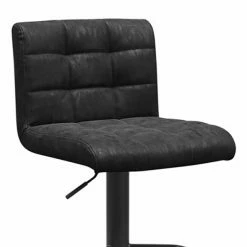 Tabouret Pivotant Hauteur Réglable Yeimy PU Noir -Ledepot Soldes Magasin tabouret pivotant hauteur reglable yeimy pu noir 1 1