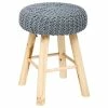 Tabouret Suzette Gris Atmosphera 1 Tabouret Suzette Gris Atmosphera -Ledepot Soldes Magasin tabouret suzette gris atmosphera