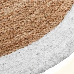 Tapis En Jute Bord Blanc D120 Atmosphera -Ledepot Soldes Magasin tapis en jute bord blanc d120 atmosphera 3
