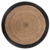 Tapis En Jute Bord Noir D120 Atmosphera -Ledepot Soldes Magasin tapis en jute bord noir d120 atmosphera