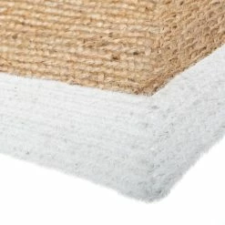 Tapis Jute Naturel Bord Blanc 120x170 Atmosphera -Ledepot Soldes Magasin tapis jute naturel bord blanc 120x170 atmosphera 3