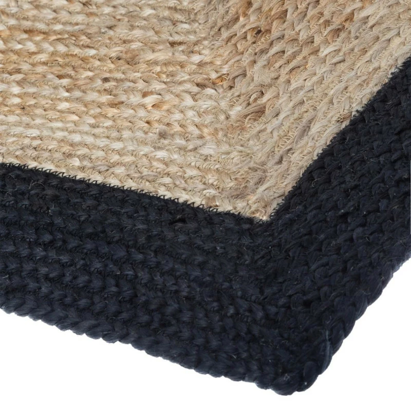 Tapis Jute Naturel Bord Noir 120x170 Atmosphera 6 Tapis Jute Naturel Bord Noir 120x170 Atmosphera – Image 4