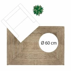 Tapis Jute Naturel Rectangulaire 120x170 Atmosphera -Ledepot Soldes Magasin tapis jute naturel rectangulaire 120x170 atmosphera 3