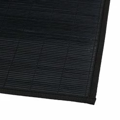 Tapis Latte Bambou 120x170cm Noir Atmosphera -Ledepot Soldes Magasin tapis latte bambou 120x170cm noir atmosphera 1