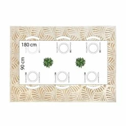 Tapis Rectangulaire Relief Feuille 160x230 Atmosphera -Ledepot Soldes Magasin tapis rectangulaire relief feuille 160x230 atmosphera 1 3