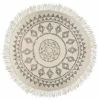 Tapis Rond à Franges D120 Cm Etnik Atmosphera -Ledepot Soldes Magasin tapis rond a franges d120 cm etnik atmosphera