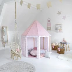 Tente Yourte Rose Pour Chambre Enfant Atmosphera -Ledepot Soldes Magasin tente yourte rose pour chambre enfant atmosphera 2