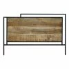 Tête De Lit Pleine 160 Cm Métal Et Bois De Manguier -Ledepot Soldes Magasin tete de lit pleine 160 cm metal et bois de manguier