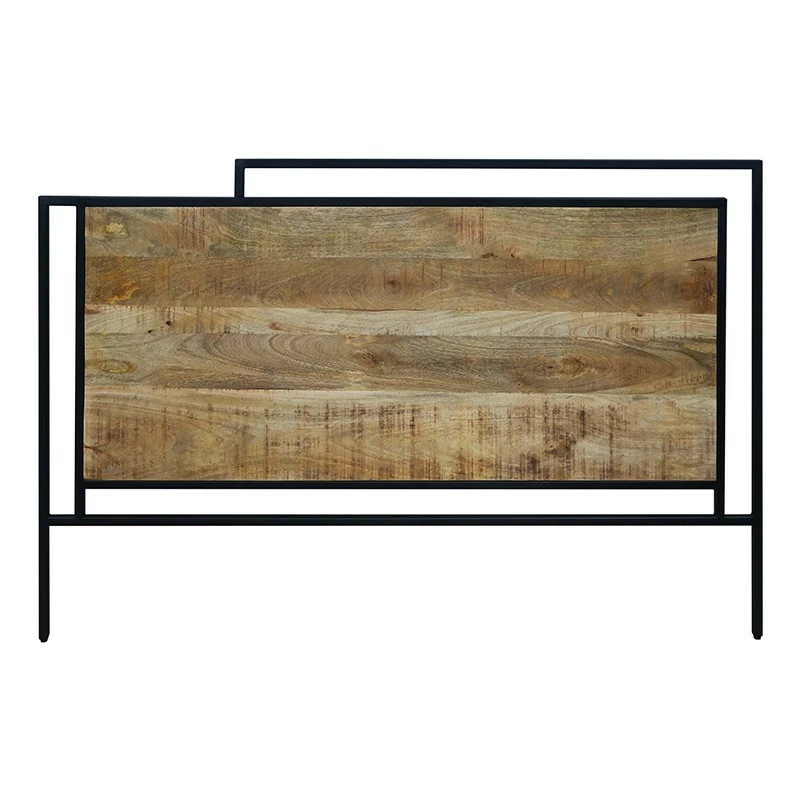 Tête De Lit Pleine 160 Cm Métal Et Bois De Manguier 3 Tête De Lit Pleine 160 Cm Métal Et Bois De Manguier