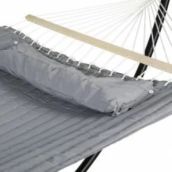 Toile De Hamac Matelassé Akio Gris Sans Pied Hespéride -Ledepot Soldes Magasin toile de hamac matelasse akio gris sans pied hesperide 1 1