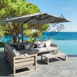 Toile Rempl. Carrée En Oléfine Anthracite Eléa Hespéride 8 Toile Rempl. Carrée En Oléfine Anthracite Eléa Hespéride -Ledepot Soldes Magasin toile remplacement carree anthracite pour parasol elea hesperide 2