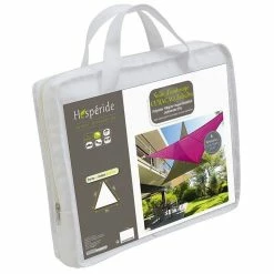 Toile Solaire 3x3x3m Curacao Blanc Hespéride -Ledepot Soldes Magasin toile solaire 3x3x3m luxe hesperide curacao blanc 4