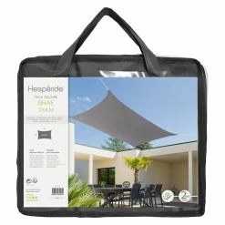 Toile Solaire 3x4m Shae Ardoise Hespéride -Ledepot Soldes Magasin toile solaire 3x4m shae ardoise hesperide 1 1
