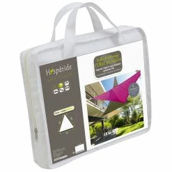 Toile Solaire 5x5x5m Curacao Blanc Hespéride -Ledepot Soldes Magasin toile solaire 5x5x5m luxe hesperide curacao blanc 3